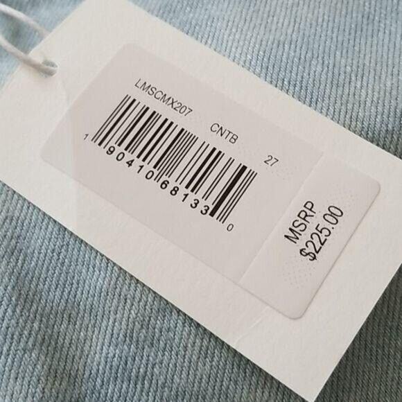 Frame Le Mini Cargo Mix Cotton Fray Hem Denim Skirt in Canteburry NEW Women's 27 - Picture 10 of 10